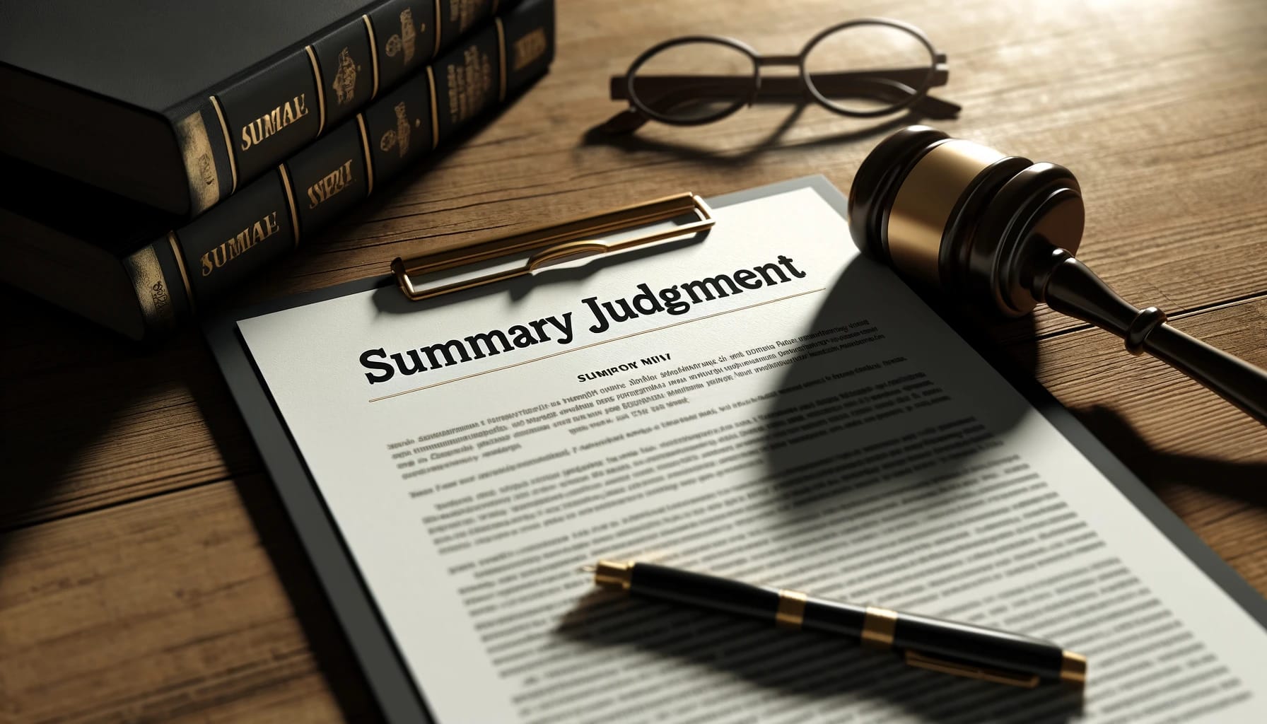 Gavel on a legal document with property disputes text